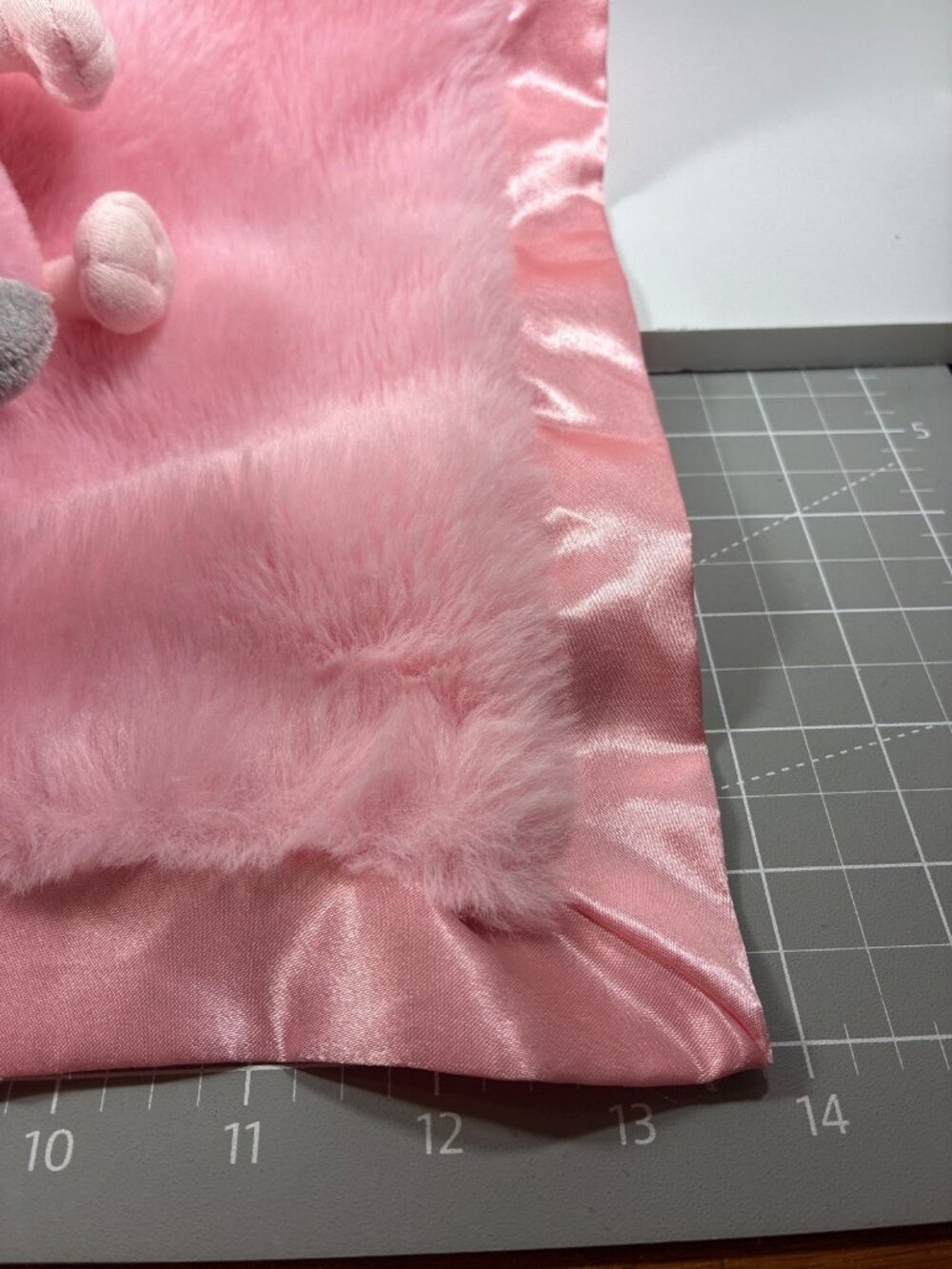Cloud Island Pink Flamingo Lovey Security Blanket Satin Back 14" Baby - Picture 10 of 10
